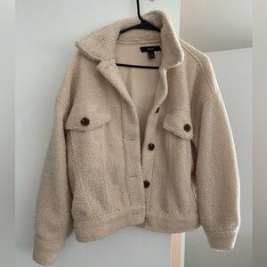 CREAM SHERPA JACKET